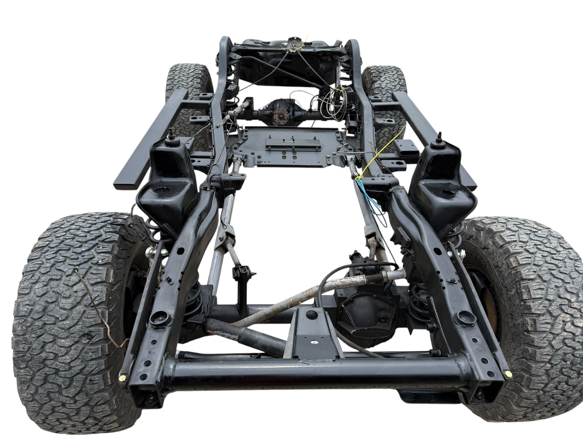 Jeep Wrangler TJ Frame - Rubicon Express Long Arm, Currie RockJock Dana 44, Ford 8.8, ARB Lockers, 4.88 Gears