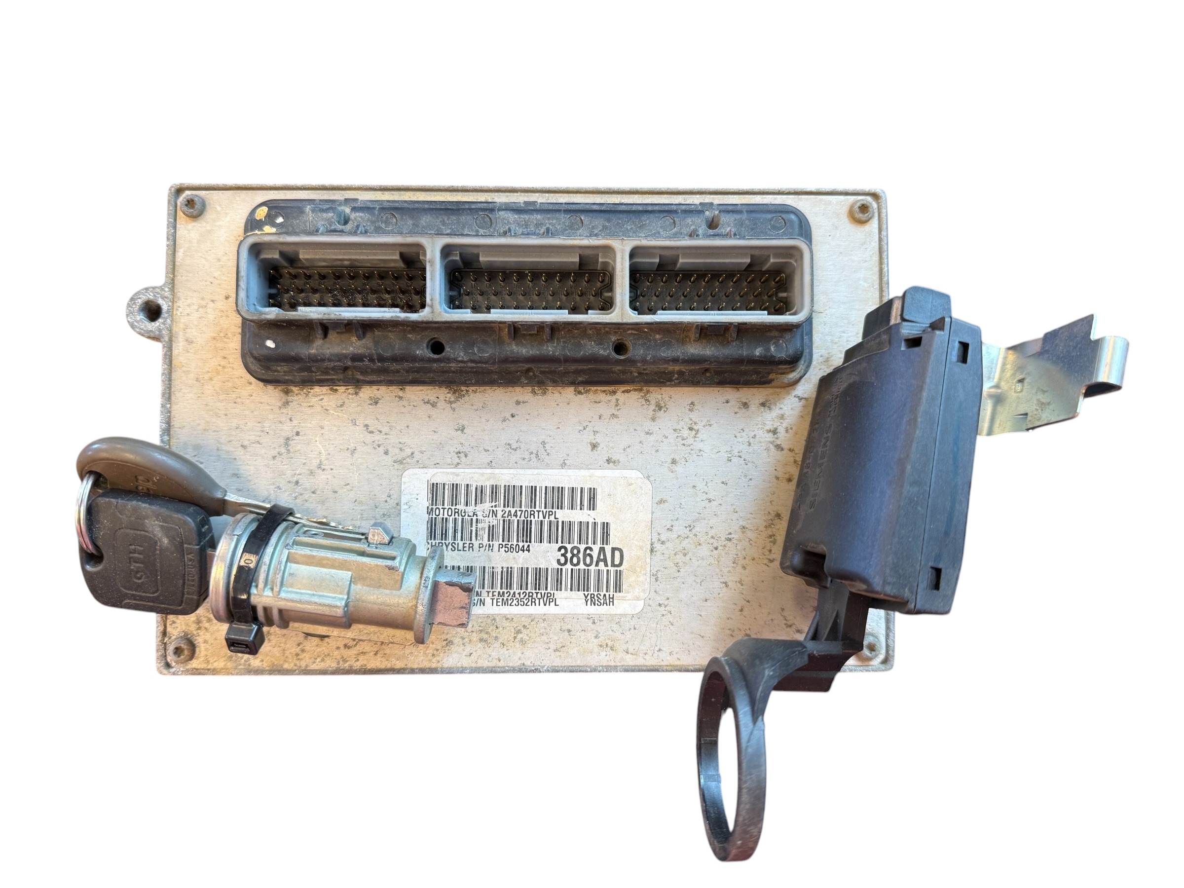 2003 Jeep Wrangler Rubicon Engine Computer ECM PCM Security Immobilizer Chipped Keys 56044386AD 56010209AC