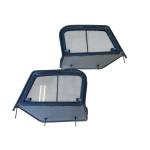 Jeep Wrangler TJ LJ Upper Set Glass Uppers Sliding Window 