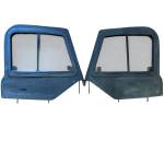 Jeep Wrangler TJ LJ Black Half Door Upper Set Glass Uppers Sliding Window