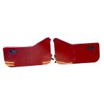 Jeep Wrangler TJ LJ Half Doors Door Set Driver Passenger Red Tan Panels 1997-2006