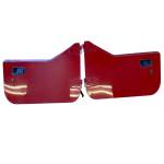 Jeep Wrangler TJ LJ Half Doors Door Set Driver Passenger Red Gray Panels 1997-2006