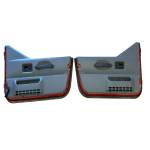 Jeep Wrangler TJ LJ Half Doors Door Set Driver Passenger Red Gray Panels 1997-2006