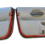 Jeep Wrangler TJ LJ Half Doors Door Set Driver Passenger Red Gray Panels 1997-2006