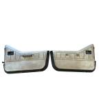 Jeep Wrangler YJ Half Doors Door Set Driver Passenger Black Tan Panels 1987-1995