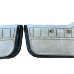 Jeep Wrangler YJ Half Doors Door Set Driver Passenger Black Tan Panels 1987-1995