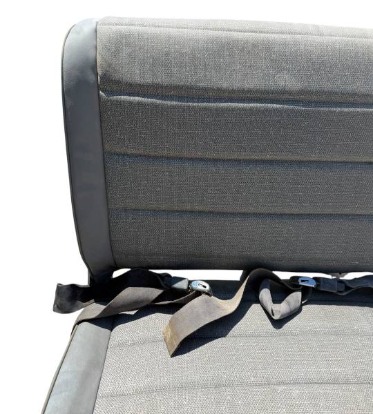 Jeep Wrangler YJ CJ7 Rear Seat Foldable Built in Brackets Lap Belts 