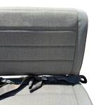 Jeep Wrangler YJ CJ7 Rear Seat Foldable Built in Brackets Lap Belts 