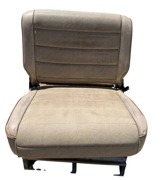 Jeep Wrangler YJ Rear Seat Ivory Tan Logo Vinyl 1987-1995