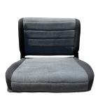 1987-1995 Jeep Wrangler YJ Rear Seat Tumble Black Gray Reupholstered