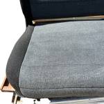 1987-1995 Jeep Wrangler YJ Rear Seat Tumble Black Gray Reupholstered