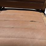 1987-1995 Jeep Wrangler YJ Rear Seat Tan Sienna Jeep Logo OEM