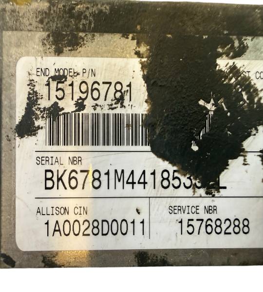 2001-2005 Chevrolet 6.6L Diesel Allison Transmission Control Module TCM 15196781