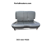 2003-2006 Jeep Wrangler TJ LJ Rear Bench Seat Dark Gray Black Leather OEM