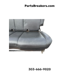 2003-2006 Jeep Wrangler TJ LJ Rear Bench Seat Dark Gray Black Leather OEM