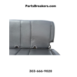 2003-2006 Jeep Wrangler TJ LJ Rear Bench Seat Dark Gray Black Leather OEM