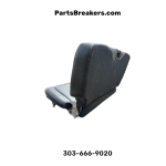 2003-2006 Jeep Wrangler TJ LJ Rear Bench Seat Dark Gray Black Leather OEM
