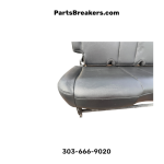 2003-2006 Jeep Wrangler TJ LJ Rear Bench Seat Dark Gray Black Leather OEM