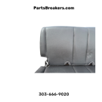 2003-2006 Jeep Wrangler TJ LJ Rear Bench Seat Dark Gray Black Leather OEM