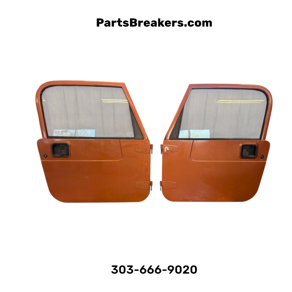 Jeep Wrangler TJ LJ Full Door Set Doors Driver Passenger Amber Fire Pearl PV3 XV3