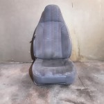 Wrangler TJ Front Passenger Seat Right Side Gray Cloth with Pattern 97-02