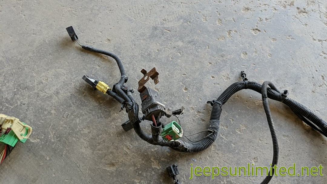 Headlight Front Grille Wiring Harness 2/4 Door 2011 JK 68054971AA