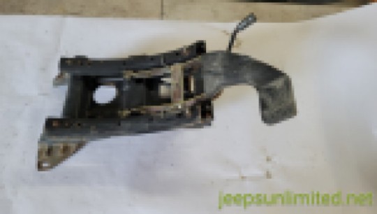 Cherokee XJ Front Curved Seat Bracket and Manual Slider Driver Left Side 55006602 1984-1994