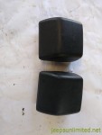 Wrangler TJ LJ Front Black Bumper Pad Guard Set Nuts 97-06 52000240AC