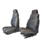 Wrangler TJ LJ Front Seat Set Black Agate with Sliders 2003-2006