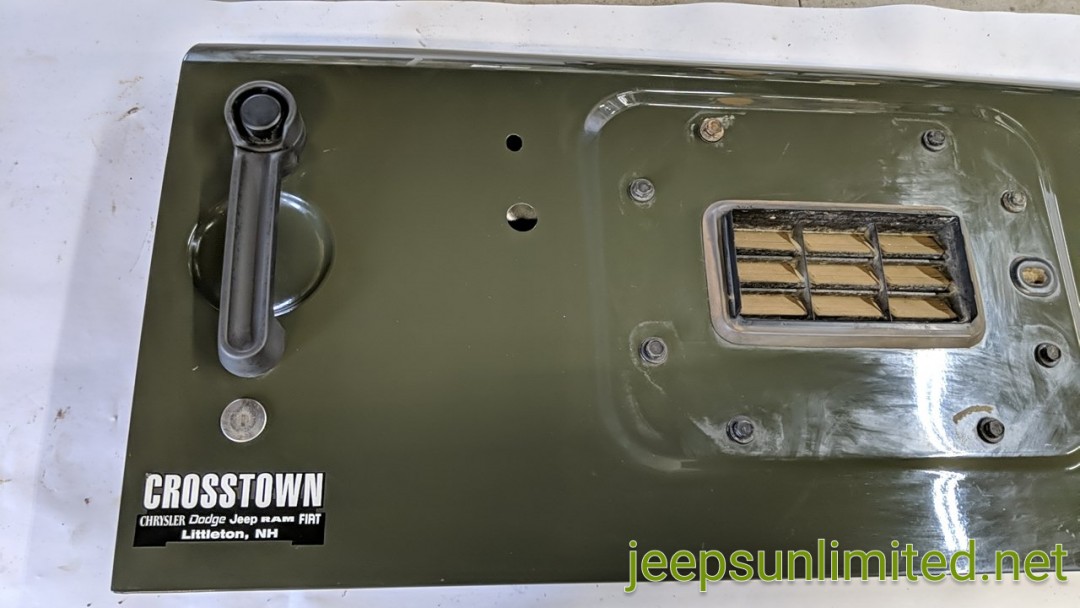 Wrangler JK Green Tailgate Shell Mopar OEM Paint Code PGK 68079246AB