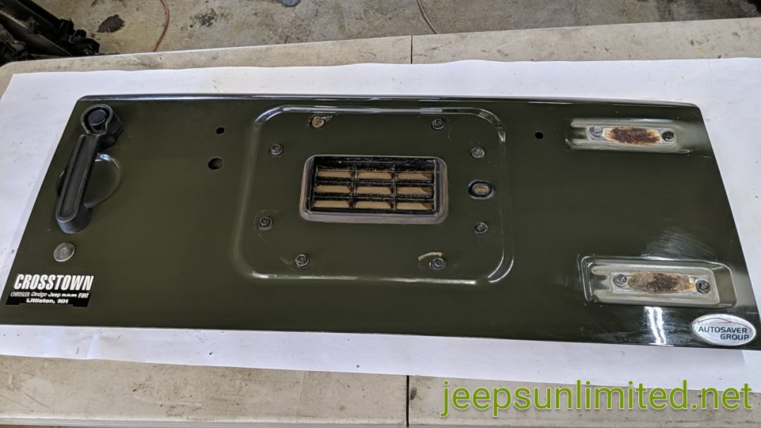 Wrangler JK Green Tailgate Shell Mopar OEM Paint Code PGK 68079246AB 2007-2018