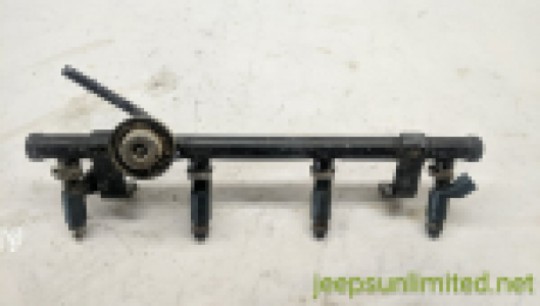 Wrangler TJ Fuel Rail with Injectors 2.4L 4 Cylinder 03-06 5135582AB