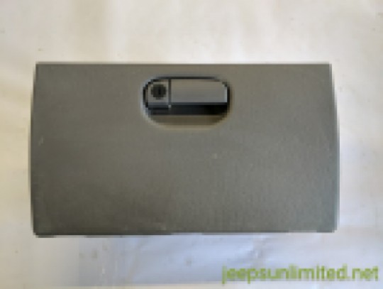 Light Gray Mist Glove Box with Latch Instrument Dash Panel 97-06 TJ 55037225