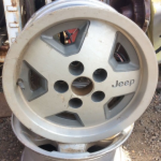 5 Spoke 15 Inch Wheel Jurassic Park Style Aluminum Rim 87-95 YJ 52003368