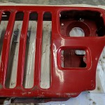 Wrangler YJ Grille Grill Headlight Mounting Panel Radiator Support Red 1987-1995 500778