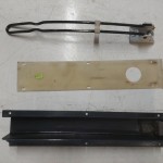 87-95 Jeep Wrangler YJ OEM Tailgate Cover Bezel and Latch P/N: 8955009-445, 55009445