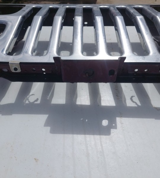 Wrangler YJ Grille Grill Headlight Mounting Panel Radiator Support Chrome Overlay Maroon 1987-1995 501674