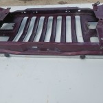 Wrangler YJ Grille Grill Headlight Mounting Panel Radiator Support Chrome Overlay Maroon 1987-1995 501674