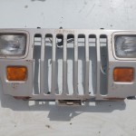 Wrangler YJ Grille Grill Headlight Mounting Panel Radiator Support Silver Pearl 1987-1995 501680