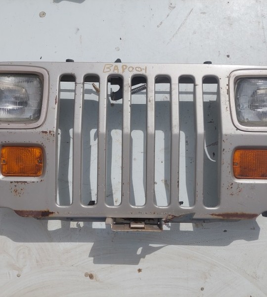 Wrangler YJ Grille Grill Headlight Mounting Panel Radiator Support Silver Pearl 1987-1995 501680