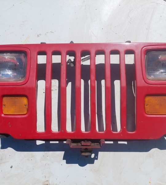 Wrangler YJ Grille Grill Headlight Mounting Panel Radiator Support Red 1987-1995 501684