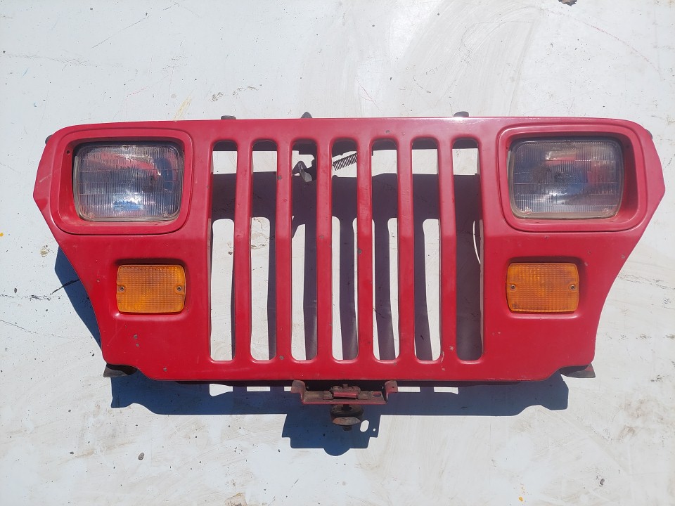 Wrangler YJ Grille Grill Headlight Mounting Panel Radiator Support Red 1987-1995 501684