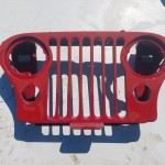 Wrangler CJ Grille Grill Headlight Mounting Panel Radiator Support Red 1976-1986 501688