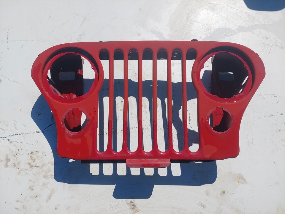Wrangler CJ Grille Grill Headlight Mounting Panel Radiator Support Red 1976-1986 501688