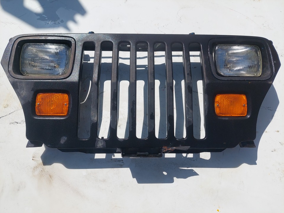 Wrangler YJ Grille Grill Headlight Mounting Panel Radiator Support Black 1987-1995 501698