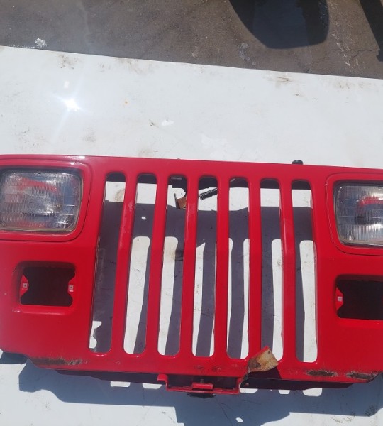 Wrangler YJ Grille Grill Headlight Mounting Panel Radiator Support Red 1987-1995 501701