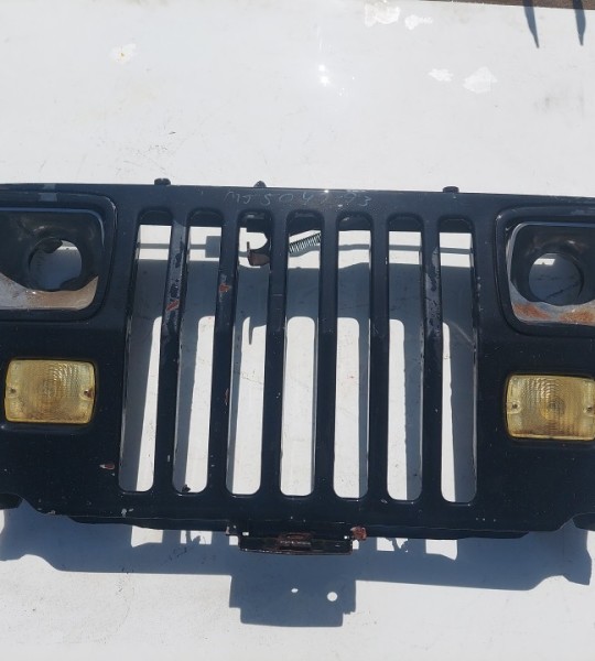 Wrangler YJ Grille Grill Headlight Mounting Panel Radiator Support Black 1987-1995 501705
