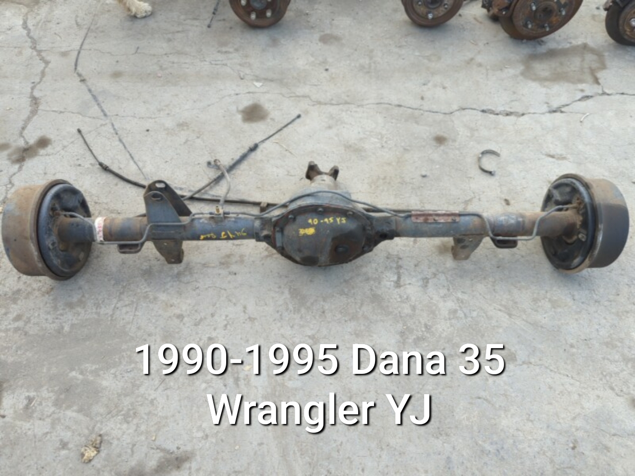 Wrangler YJ Rear Axle Assembly Dana 35 with 3.55 Gear Ratio 53004684 1990-1995