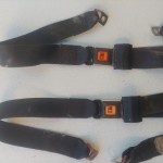 Wrangler YJ Rear Seat Belt Set Buckles Receivers Lap Belts 87-91