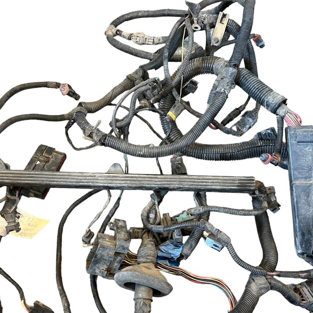 1992-1995 YJ Engine Wiring Harness 4.0L Manual - Parts Breakers - Rust